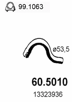 Exhaust Pipe (60.5010)