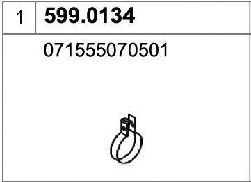 Mounting Kit, muffler (599.0134)