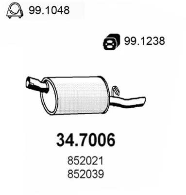 Rear Muffler (34.7006)