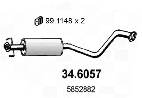Centre Muffler (34.6057)