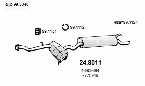 Centre/Rear Muffler (24.8011)