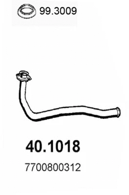 Exhaust Pipe (40.1018)