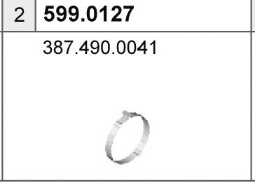 Mounting Kit, muffler (599.0127)