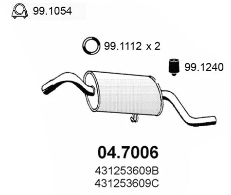 Rear Muffler (04.7006)