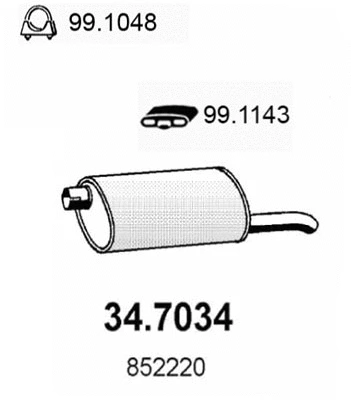 Rear Muffler (34.7034)