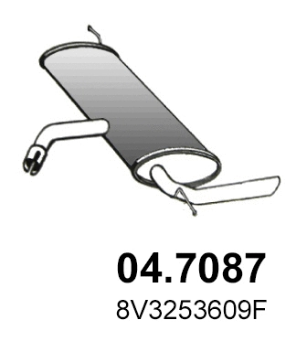 Rear Muffler (04.7087)