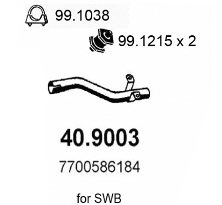 Exhaust Pipe (40.9003)
