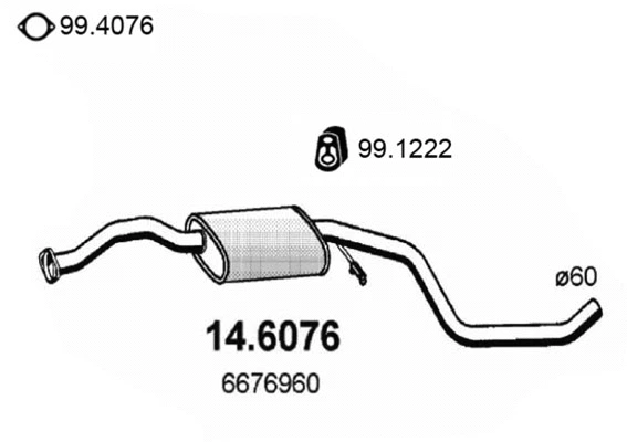 Centre Muffler (14.6076)