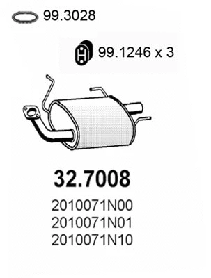 Rear Muffler (32.7008)