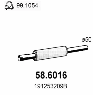 Centre Muffler (58.6016)