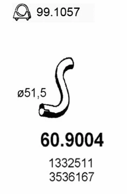 Exhaust Pipe (60.9004)
