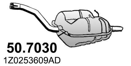 Rear Muffler (50.7030)