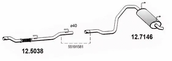 Rear Muffler (12.7146)