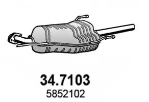 Rear Muffler (34.7103)