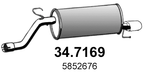 Rear Muffler (34.7169)