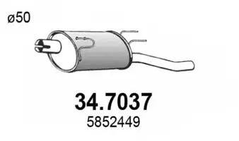 Rear Muffler (34.7037)