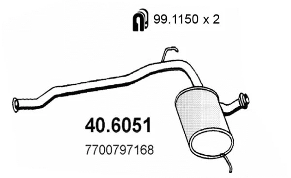 Centre Muffler (40.6051)