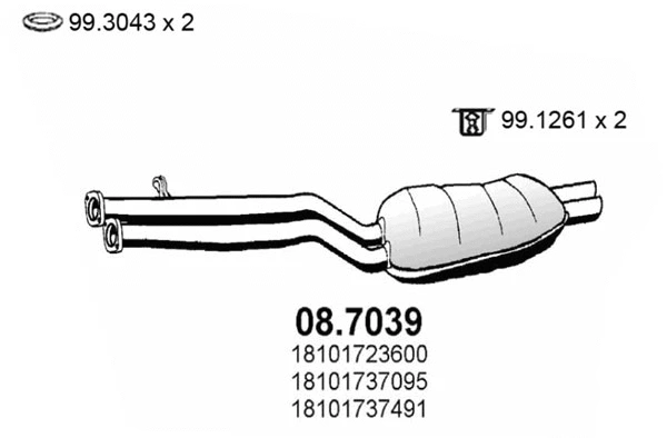 Rear Muffler (08.7039)
