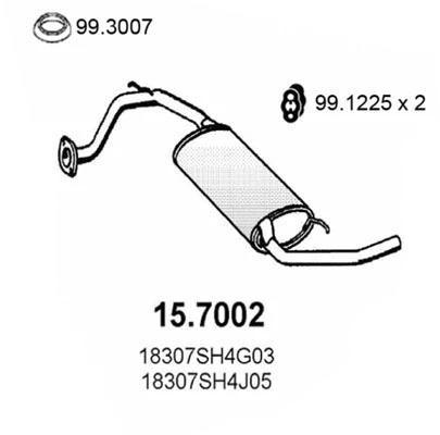 Rear Muffler (15.7002)