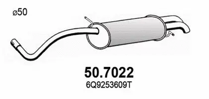 Rear Muffler (50.7022)