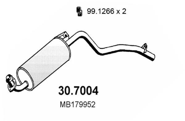 Rear Muffler (30.7004)