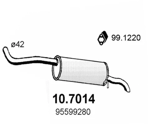 Rear Muffler (10.7014)