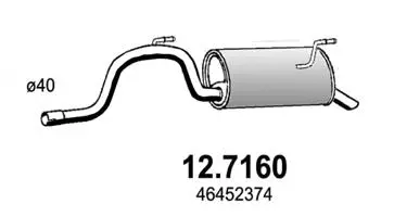 Rear Muffler (12.7160)