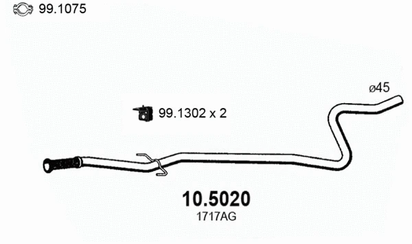 Exhaust Pipe (10.5020)