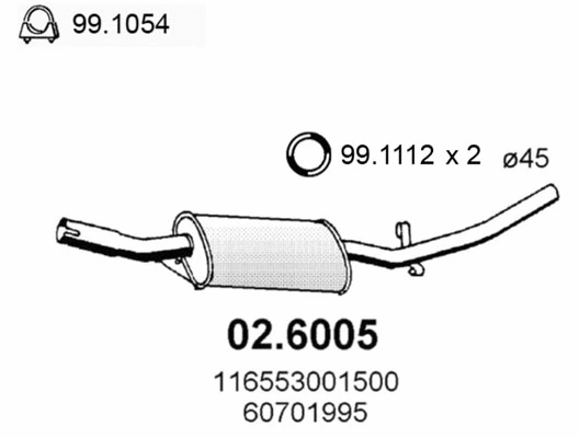 Centre Muffler (02.6005)