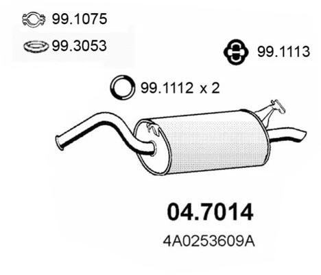Rear Muffler (04.7014)