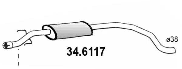 Centre Muffler (34.6117)