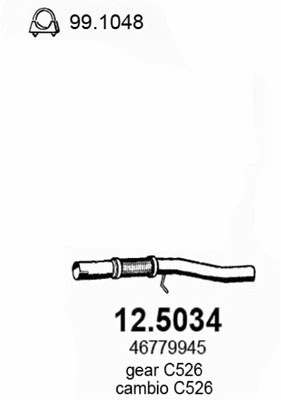 Exhaust Pipe (12.5034)