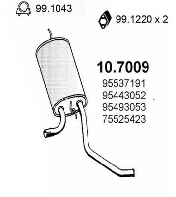 Rear Muffler (10.7009)