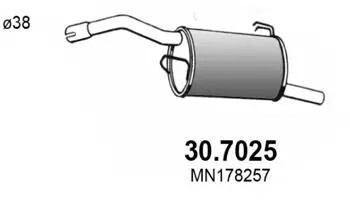 Rear Muffler (30.7025)