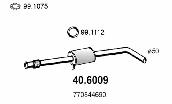 Centre Muffler (40.6009)