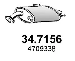 Rear Muffler (34.7156)