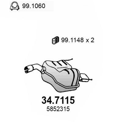 Rear Muffler (34.7115)