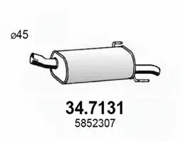 Rear Muffler (34.7131)