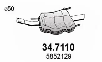 Rear Muffler (34.7110)