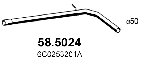 Exhaust Pipe (58.5024)