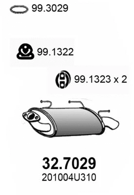 Rear Muffler (32.7029)