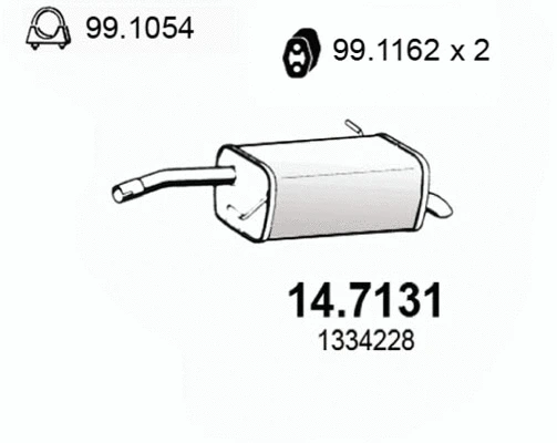 Rear Muffler (14.7131)