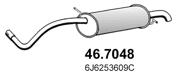 Rear Muffler (46.7048)
