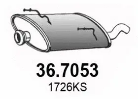 Rear Muffler (36.7053)