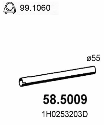 Exhaust Pipe (58.5009)