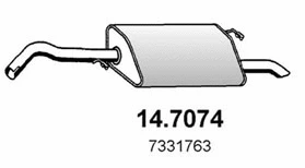 Rear Muffler (14.7074)