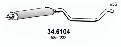 Centre Muffler (34.6104)
