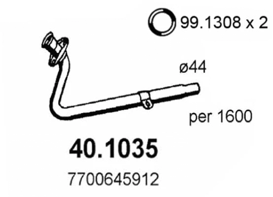 Exhaust Pipe (40.1035)