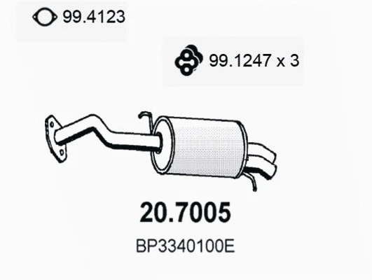 Rear Muffler (20.7005)
