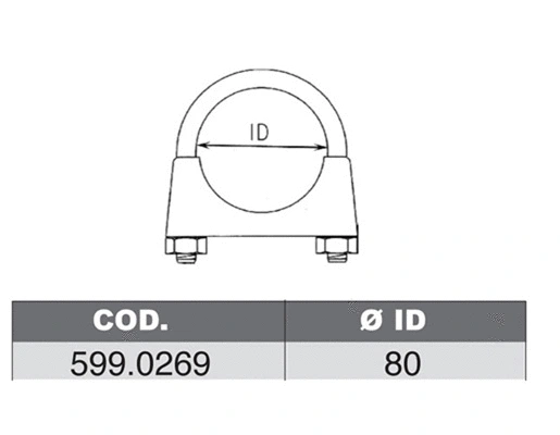 Mounting Kit, muffler (599.0269)